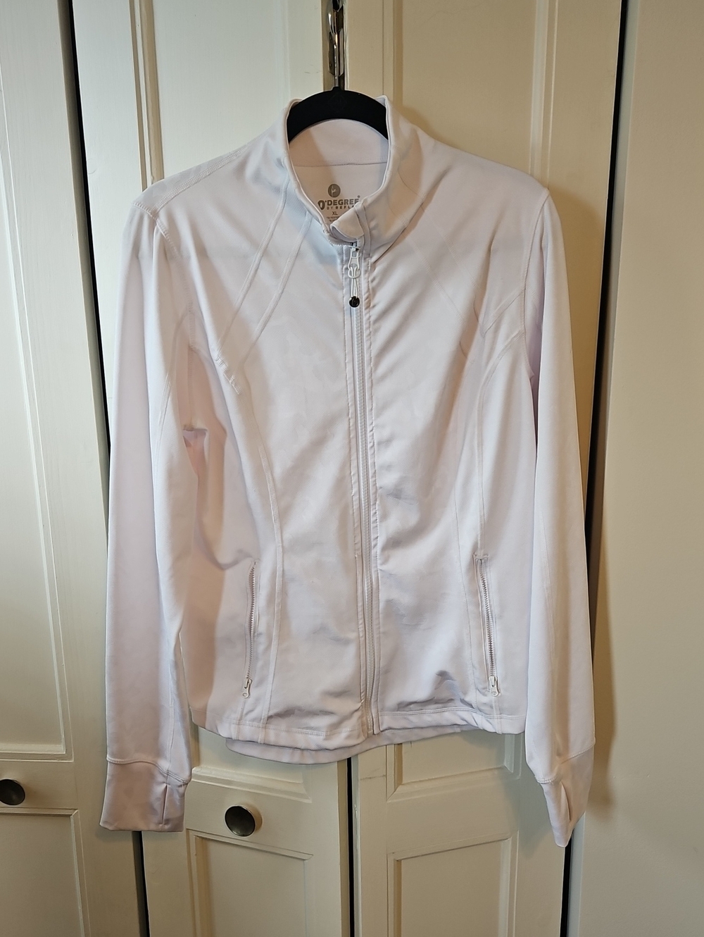 90 Degree By Reflex White Full-Zip Utility Jacket